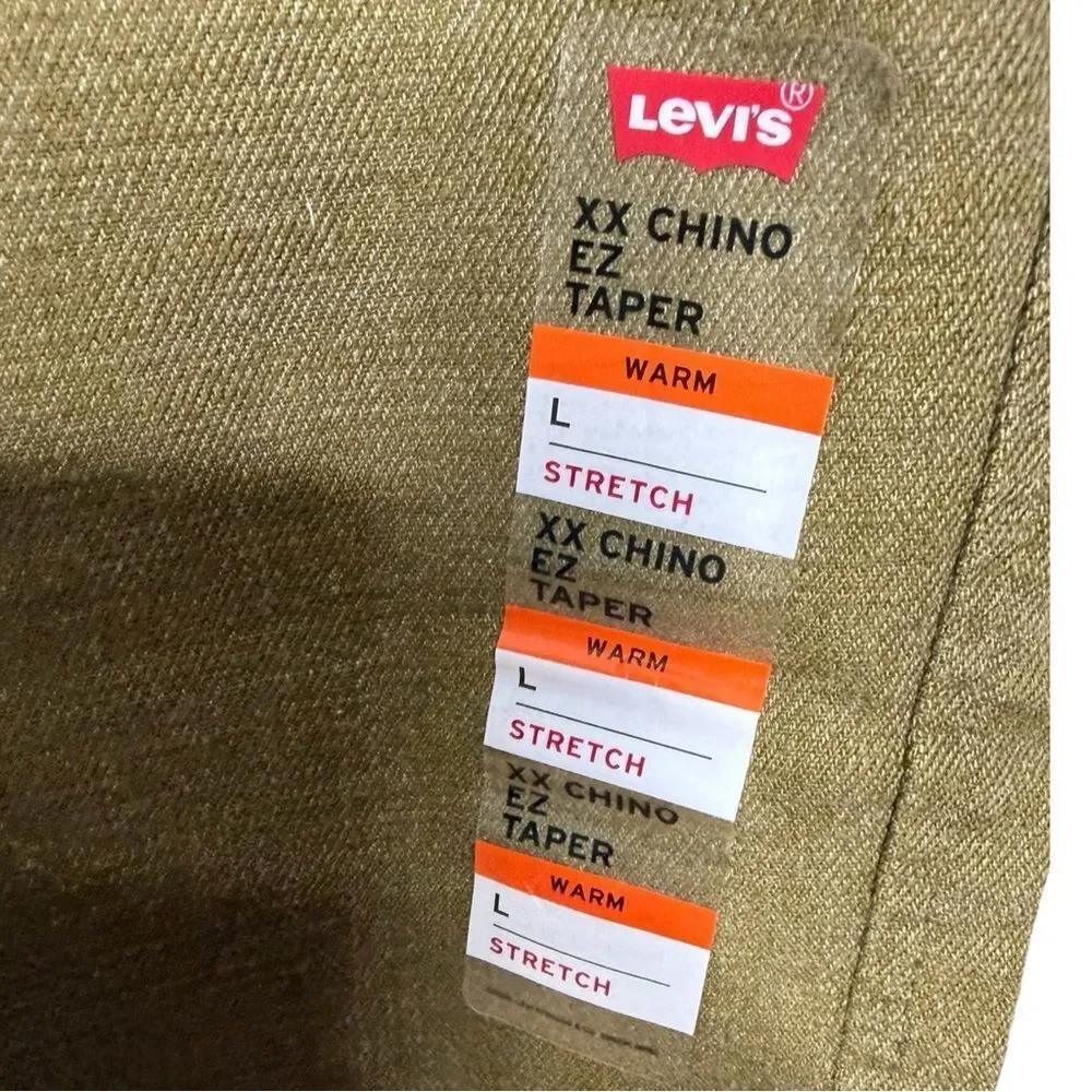 Levi’s XX Chino EZ Taper Warm Olive Green Pants Size Large NWT
